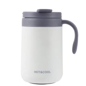 แก้วน้ำ แก้วกาแฟ สแตนเลส เก็บอุณหภูมิ มีหูจับ เก็บความเย็น เก็บความร้อน Coffee vacuum mug
