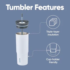 เเก้วเก็บความเย็น Owala Stainless Steel Tumbler(24 oz) - Image 2