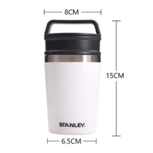 Stanley Adventure Short-Stack Travel Mug 8Oz แก้วกาแฟร้อน ขาว - Image 4