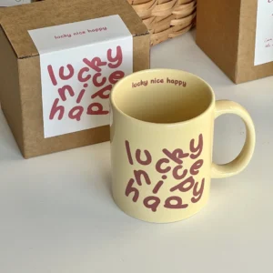 แก้วกาแฟ เซรามิก แก้วน้ำ ลายน่ารัก ความจุ300มล. ทนความร้อนสูง พร้อมส่ง