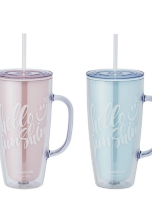 LocknLock แก้วน้ำแบบมีหูจับ Doublewall Coldcup ความจุ 720 ml.