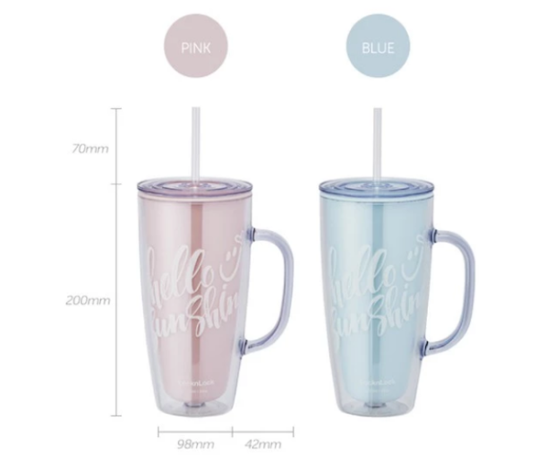 LocknLock แก้วน้ำแบบมีหูจับ Doublewall Coldcup ความจุ 720 ml. - Image 2