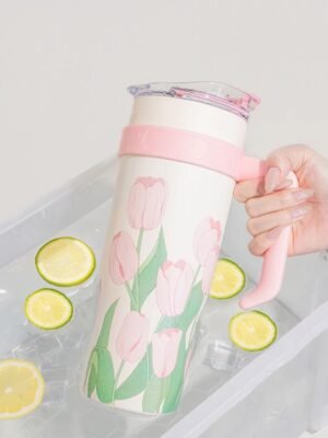 Diller Tumbler Thermos Mug พร้อมที่จับ