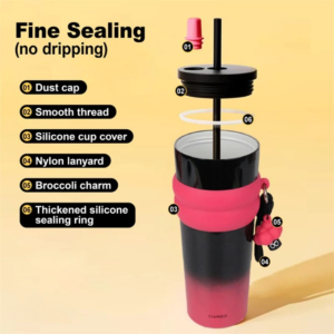 CIVAGO（26oz） แก้วกาแฟสแตนเลสซับเซรามิกพร้อมฝาปิดขวดสูญญากาศ - Image 3