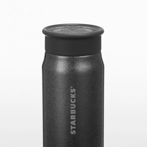 Starbucks Stainless Steel Silver Grey Glitter Fancy Tumbler 12oz. - Image 3